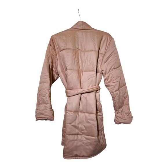 SOLD!! SOMA Short Puffer Robe Light Blush Pink - Size S - Picture 3 of 7